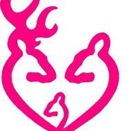 Pink Browning Buck And Doe