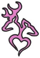 Browning Deer Head Heart Logo N2