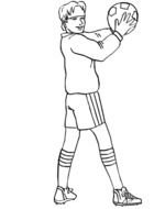 Ä°llustration of Boy Playing Soccer