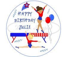clipart of the Gymnastics Cake Toppers