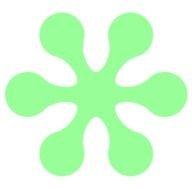 green figure as a graphic illustration