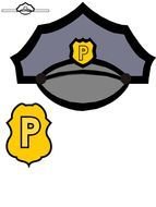 Police Officer Hat as a graphic illustration