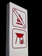 Signs with fire clipart