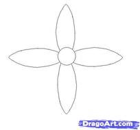 Easy Drawings Step By Flowers