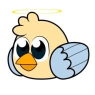 Colorful Angel Bird clipart