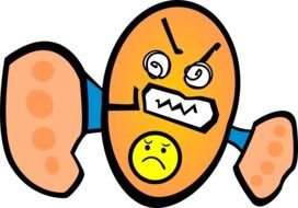 cartoon evil face