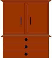Cartoon Dresser Clip Art