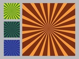 multicolored vector images on screen