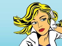 Pop Art Girl drawing