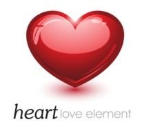 red heart with the inscription