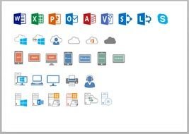 Microsoft Office 2013, set of Icons