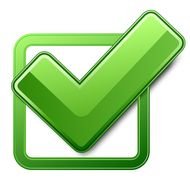 green icon CHECK