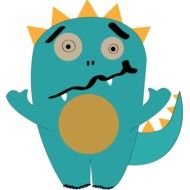 funny monster as illustration