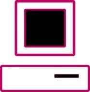 Pink Computer Clip Art N2