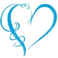 Drawing of Blue Heart