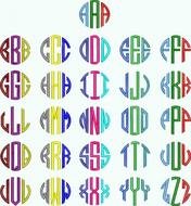 Circle Monogram Font Free Download