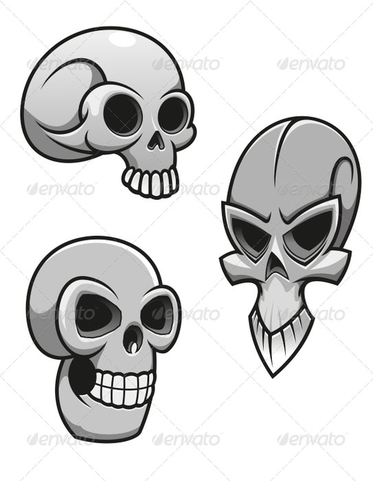 GraphicRiver Set Of Skulls 4716761