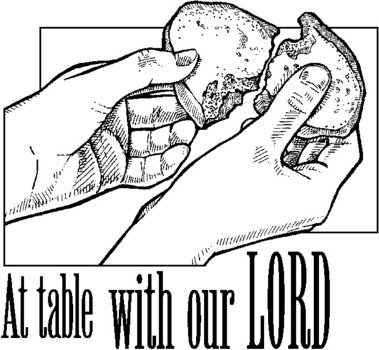 Jesus Breaking Bread Clip Art N2