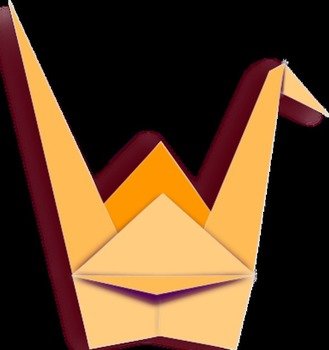 Origami Crane Clip Art N17