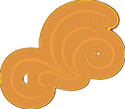 Orange Flourish Clip Art