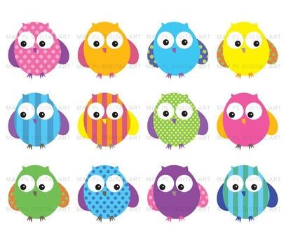 Pink Owl Baby Shower Clip Art