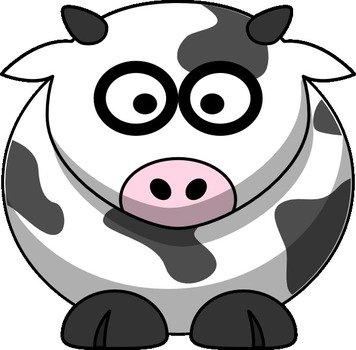 Cow Cartoon Clip Art N77