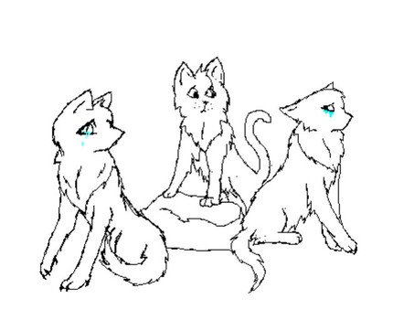 Warrior Cats Line Art MS Paint N2