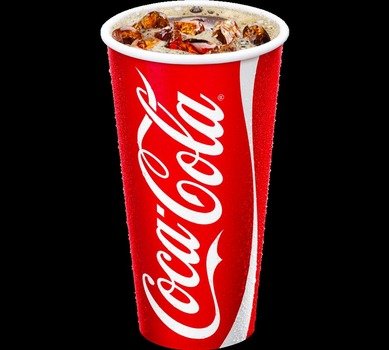 paper cup with coca cola