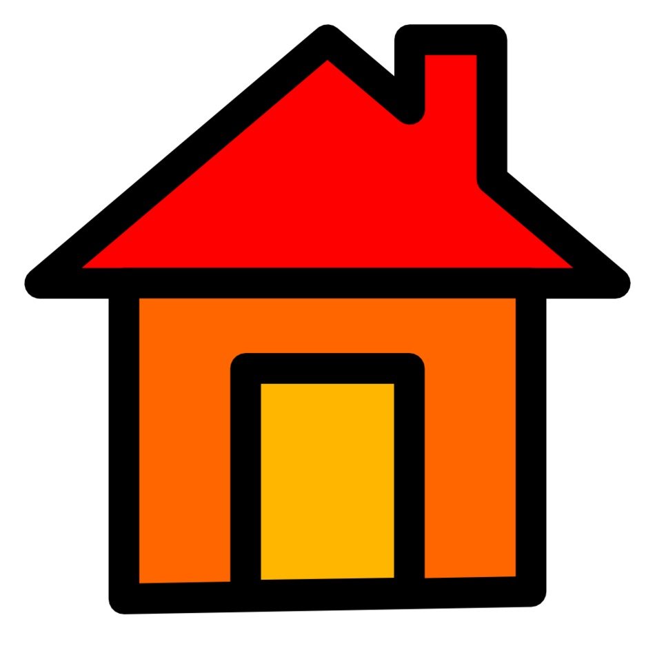 orange house as a picture for clipart