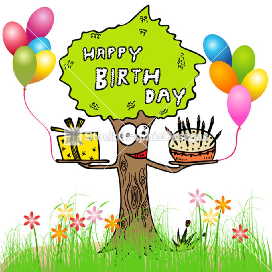 Happy Birthday Balloon Tree
