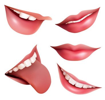 Cartoon Mouth With Tongue N2
