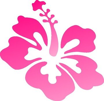 Pink Hibiscus Clip Art N3