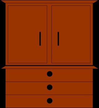 Cartoon Dresser Clip Art