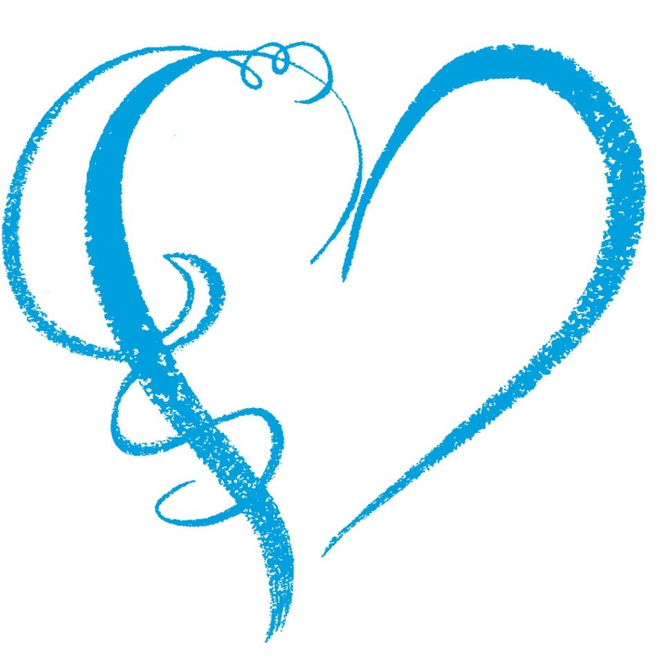 Drawing of Blue Heart