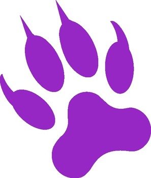 Wolf Paw Print Clip Art N14