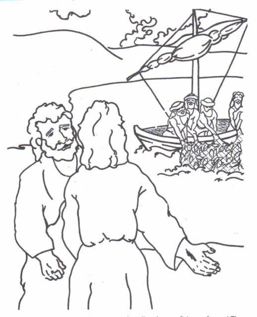 Fishers Of Men Coloring Page Free Image Download