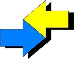 blue and yellow arrows