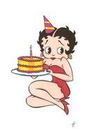 Happy Birthday of Betty Boop clipart