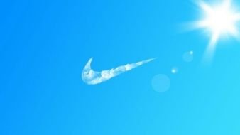 Cool Nike Logo, cloud at sky