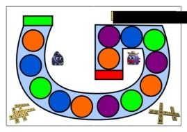 Checker Board Game drawing