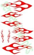 Car Flame Decal N2
