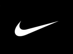 White Nike Logo drawing