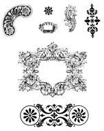 Victorian Scroll Clip Art N2