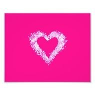 Pink Glitter Diamond Hearts