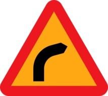 Dangerous Bend To Right Clip Art
