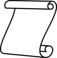 White Scroll Clip Art