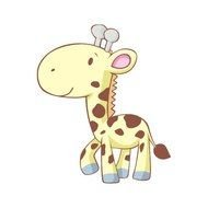 Cute Baby Giraffe Cartoon Drawing