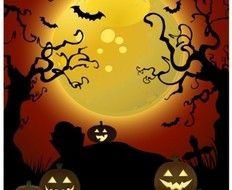 Creepy Tree Vector Free