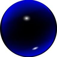 Glass Blue Ball clipart