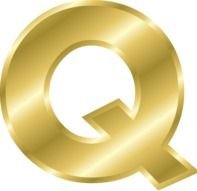 Gold Alphabet Letters Clip Art N21